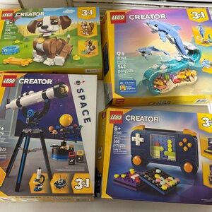 LEGO Creator 3 in 1 Bundle, 31378, 31380, 31382, 31375